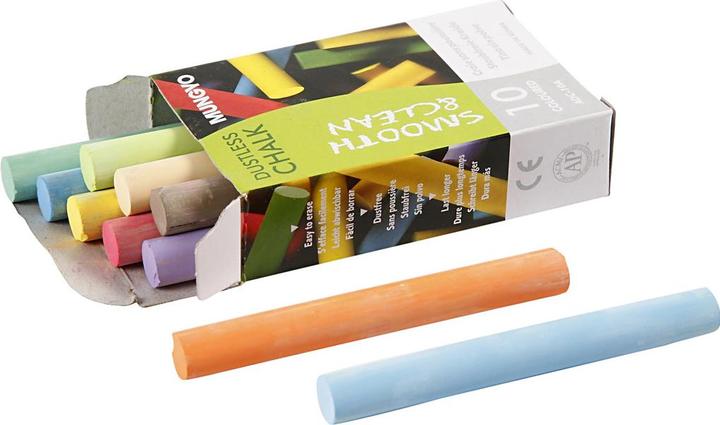 Actual product image Primo Chalks dust-free (Multicoloured, 10 x)