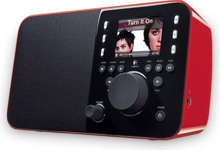 Logitech Squeezebox Radio, red (USB power delivery)