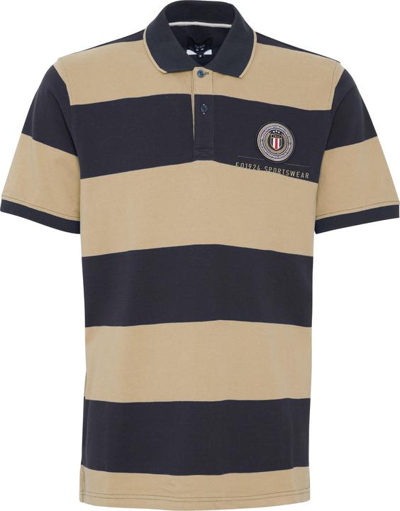 FQ1924 FQPeter stripe polo shirt w badge 21900639