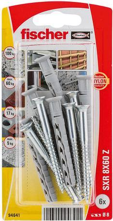 Actual product image Fischer Long-shaft anchor SXR-Z (6 pcs.)