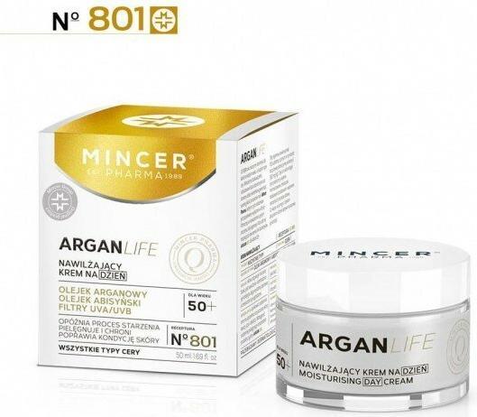 Produktbild Elfa Mincer Pharma Argan Life 50+ feuchtigkeitsspendende Tagescreme Nr. 801 50ml (50 ml, Tagescreme)