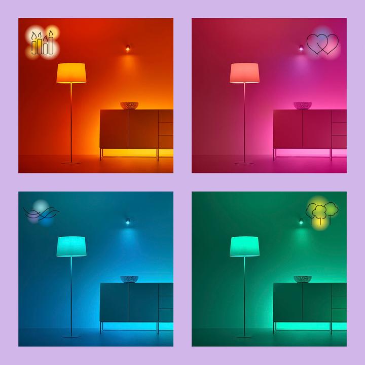 Productafbeelding WiZ Afstembaar wit en gekleurd glas (GU10, 4.70 W, 345 lm, 1 x, F)