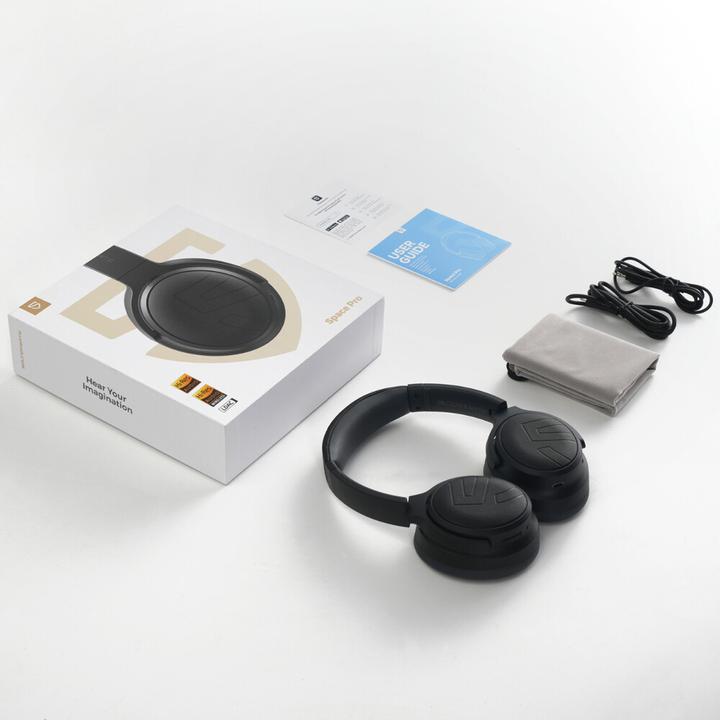 Actual product image Soundpeats Space Pro Overhead Headset black (ANC, 123 h, Wireless)