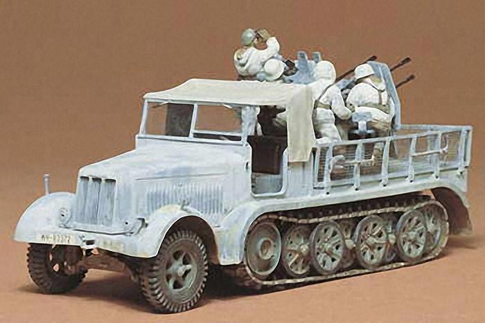Actual product image Tamiya WWII Dt.Halbkette w.Vierl-Flak (5) 1:35