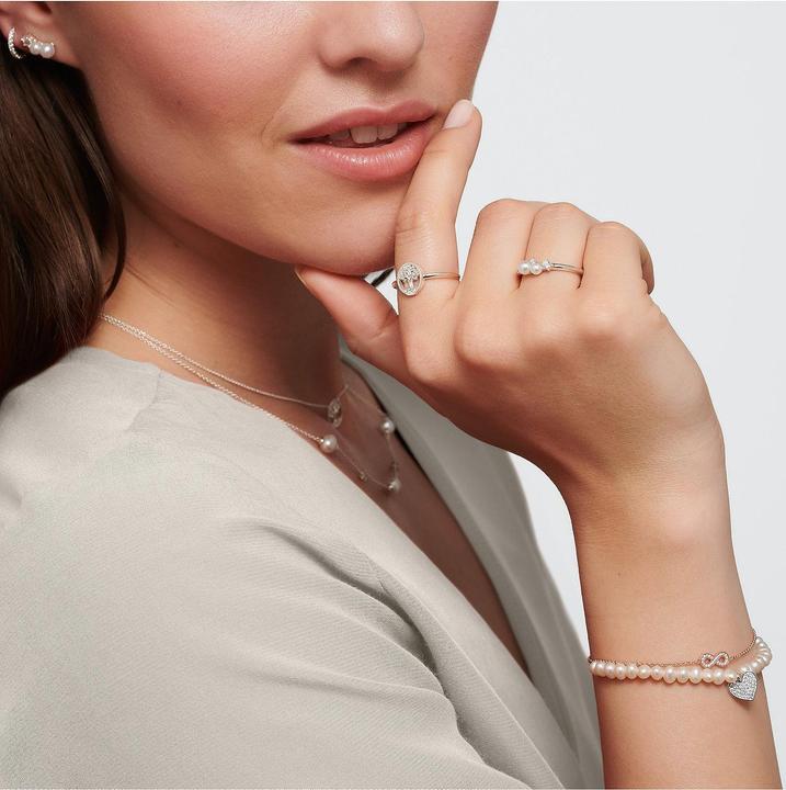 Actual product image Thomas Sabo Ring Tree of Love with white stones silver (54, 925 Silver)