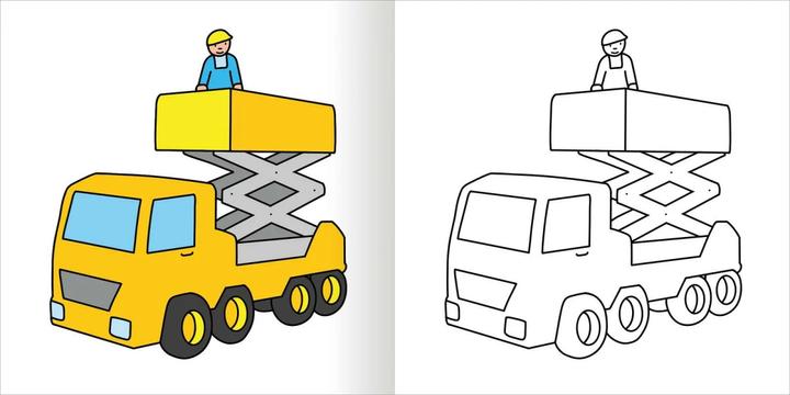 Immagine prodotto Mein erstes dickes Malbuch – Bagger und Traktoren