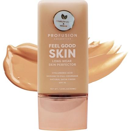 Actual product image Profusion Feel Good Skin Long Wear Skin Perfector Face Foundation Medium 01 30Ml (01 - Deep Warm)