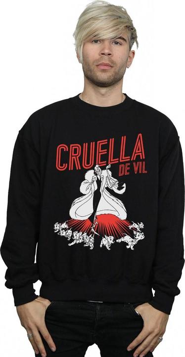 Actual product image Disney Mens Cruella De Vil Dalmatians Sweatshirt (3XL)