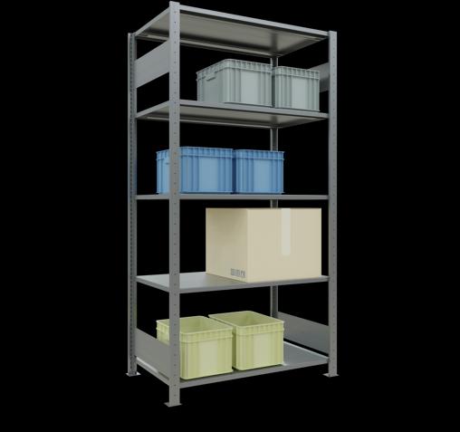 Actual product image Schulte Lagertechnik MULTIplus150 basic racking system with length ledgers