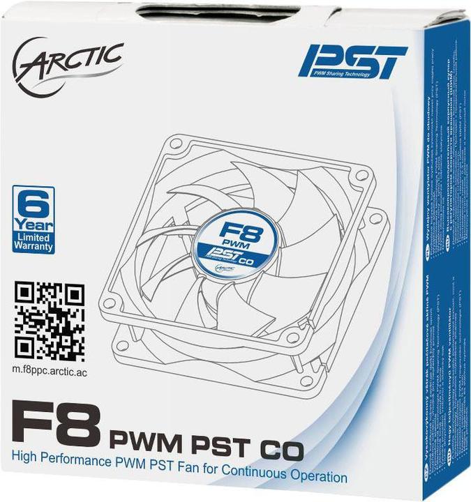 Produktbild Arctic F8 PWM CO fan (AFACO-080PC-GBA01) (80 mm, 1 x)