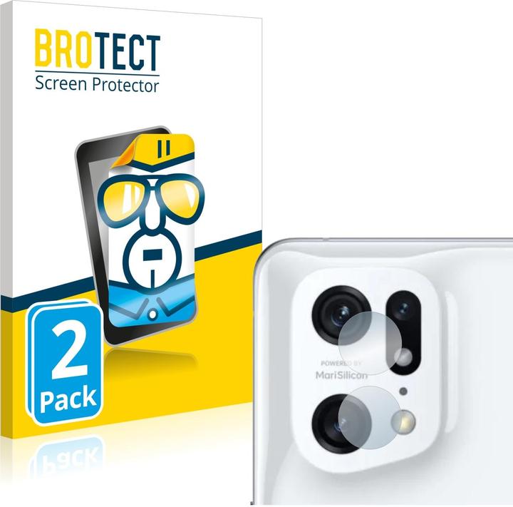 Produktbild BROTECT Schutzfolie Displayschutz Klar (2 Stück, Oppo Find X5 Pro)