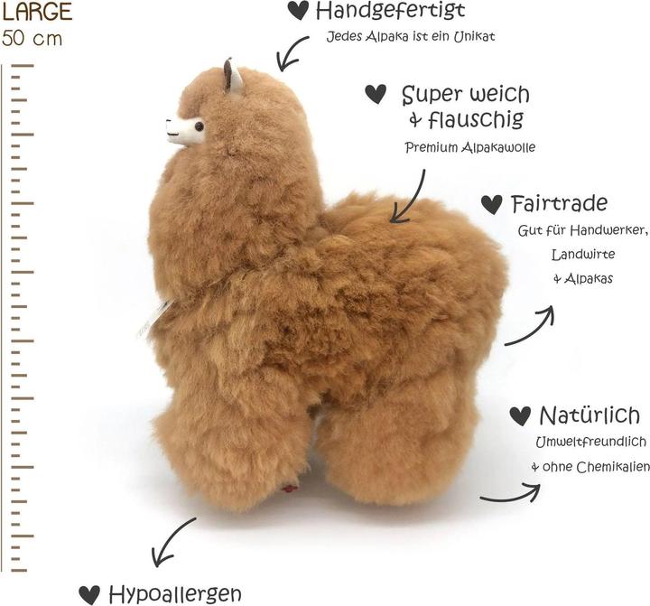 Immagine prodotto Inkari Alpaca Peluche Grande (50 cm) (50 cm)