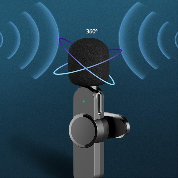 Immagine prodotto Apfelkiste Microfono lavalier a 360° con USB C - Set wireless per smartphone (3 pezzi)