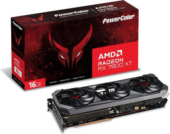 Actual product image Powercolor Radeon RX7800XT Red Devil 16GB GDDR6 HDMI 3xDP (16 GB)
