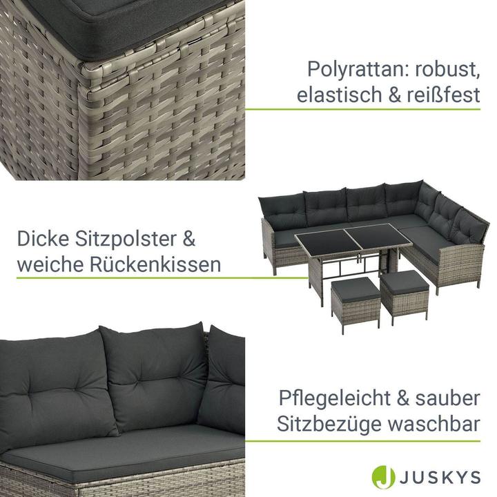Image du produit Juskys Polyrattan Lounge