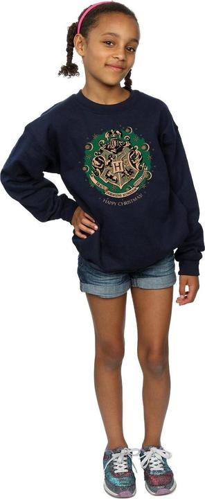 Actual product image Girls Christmas Wreath Sweatshirt (152, 158)