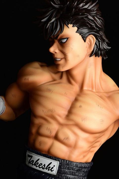 Actual product image Orca Hajime no Ippo statuette PVC 1/6 Takeshi Sendou Finish Blow Ver. Damage 29 cm