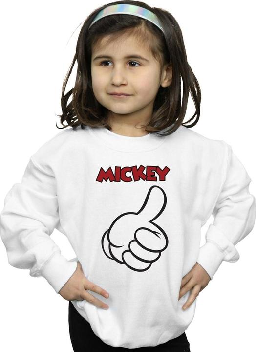 Actual product image Disney Girls Mickey Mouse Thumbs Up Sweatshirt (152, 158)