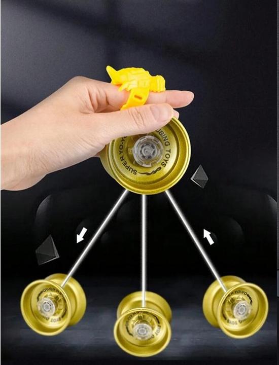 Immagine prodotto The Toy Company YoYo metallico con cuscinetto a sfera e accessori Oro