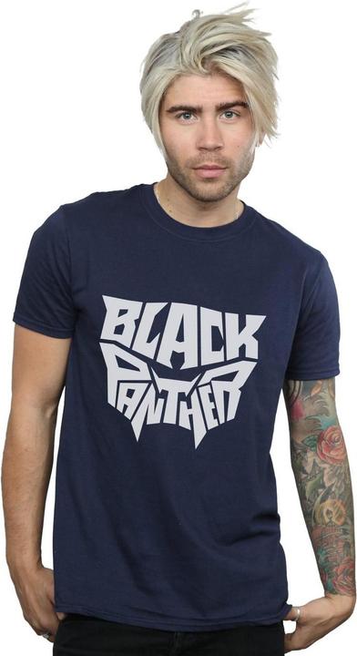 Image du produit Mens Black Panther Worded Emblem T-Shirt (M)