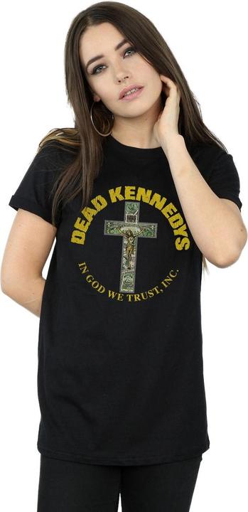 Immagine prodotto Dead Kennedys In God We Trust Boyfriend Fit Maglietta Ampia Donna (3XL)