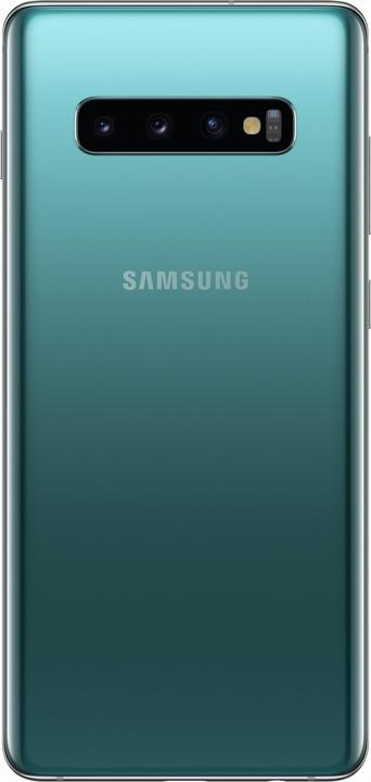 Actual product image Samsung Galaxy S10+ (128 GB, Prism Green, 6.40", Hybrid Dual SIM, 16 Mpx, 4G)