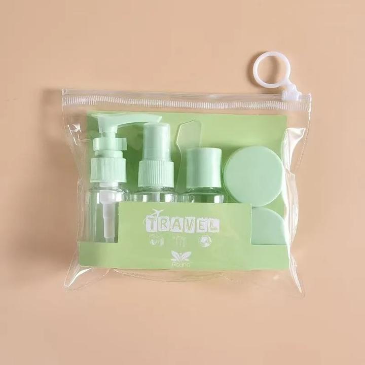 Actual product image Swissdetector Travel cosmetics jar set (Green) (Hygiene product)
