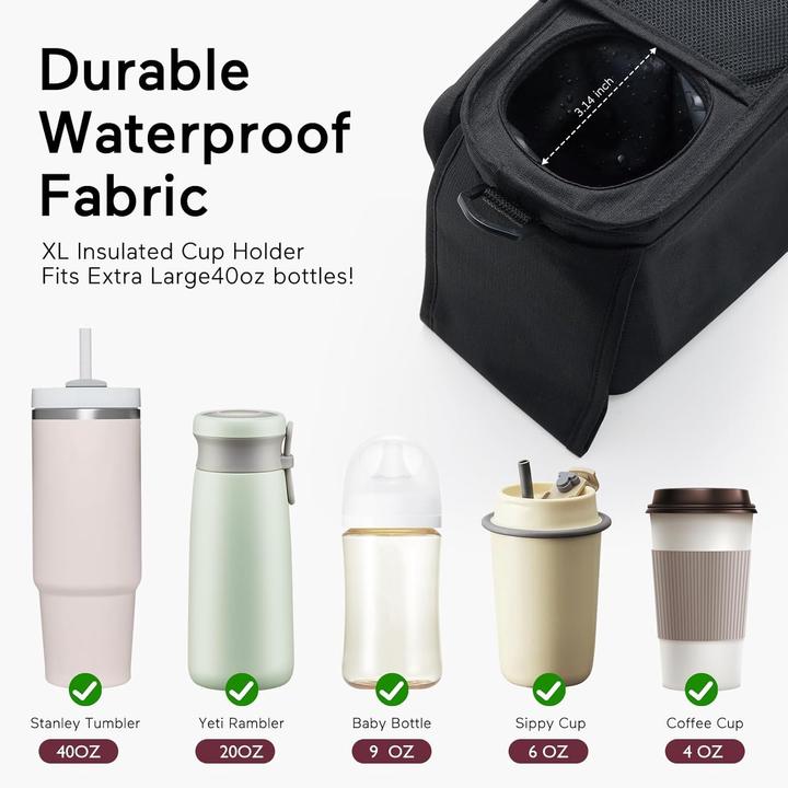 Actual product image Momcozy Stroller Organizer with Cup Holders