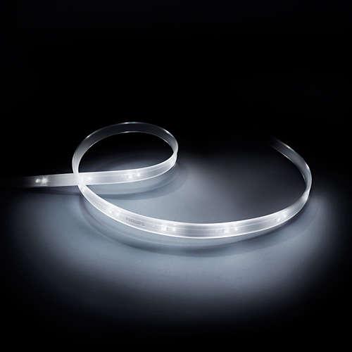 Image du produit Philips Hue Lightstrips BT Extension (RGBW, 100 cm, Intérieur)