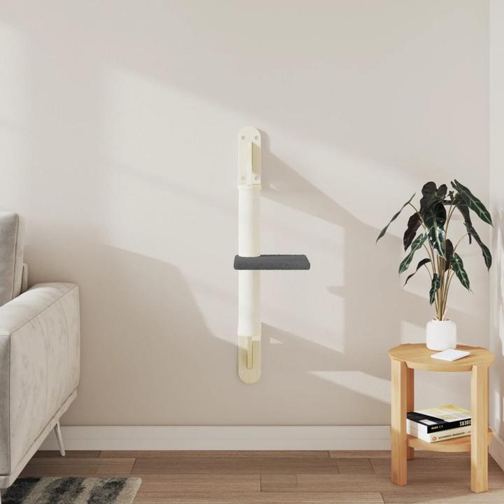 Immagine prodotto VidaXL Graffiatoio con tiragraffi a parete 85,5 cm (85.50 cm, Grigio scuro)