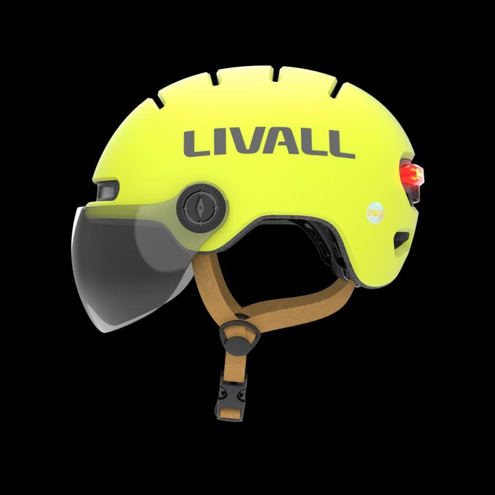 Produktbild Livall CASQUE INTELLIGENT L23 Fresh Lemon L (58 - 62 cm, L)