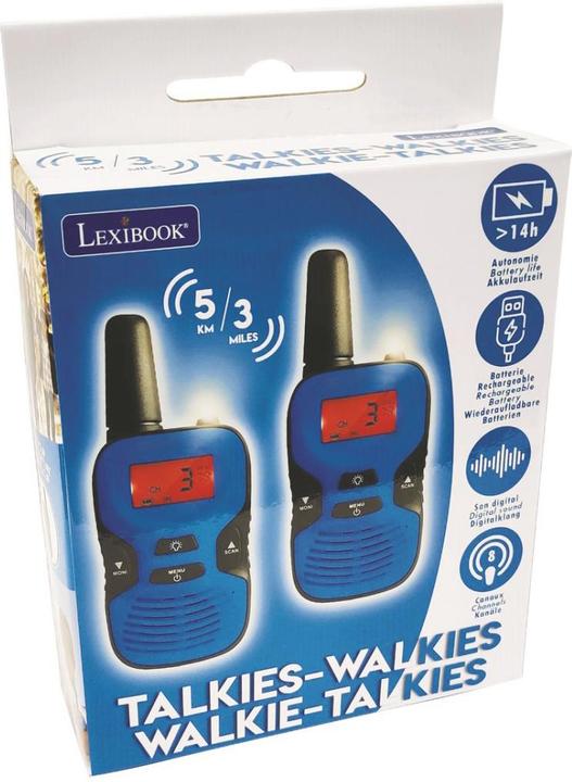 Immagine prodotto Lexibook TW43 Walkie-talkie da 5 km, batterie ricaricabili, suono digitale, per uso interno ed esterno. (5 km)