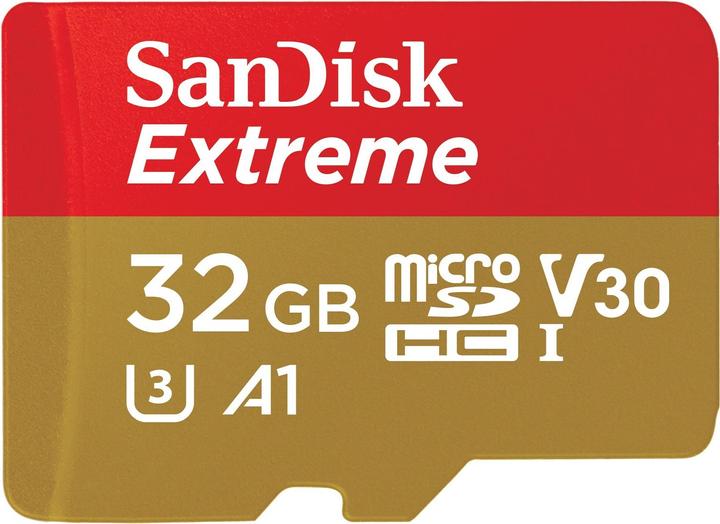 Produktbild SanDisk microSDHC Action SC 32GB Extr.100MB A1 (32 GB, microSDHC, U3, UHS-I)