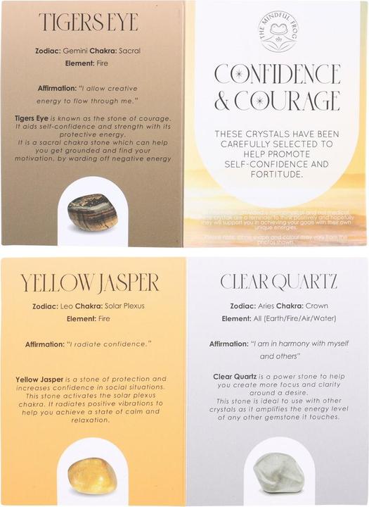 Something Different Getrommelter Stein Confidence & Courage Healing 3erPack