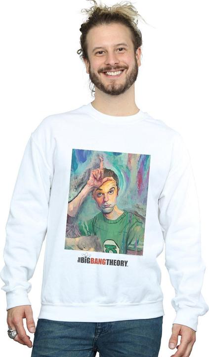 Actual product image Dam Mens Sheldon Loser Painting Cotton Sweatshirt (XL)
