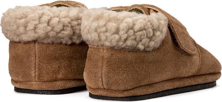 Produktbild La Redoute Collections Warme Lederhausschuhe mit Klettverschluss (17)