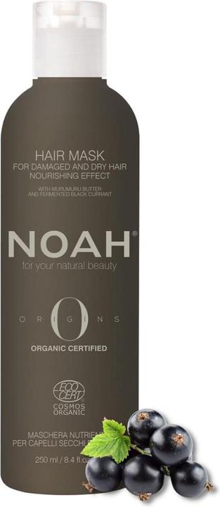 Produktbild Noah Origins COSMOS ORGANIC Hair Mask for Damaged and Dry Hair 250ml - Made in Italy - Cruelty Free Nicke (250 ml)