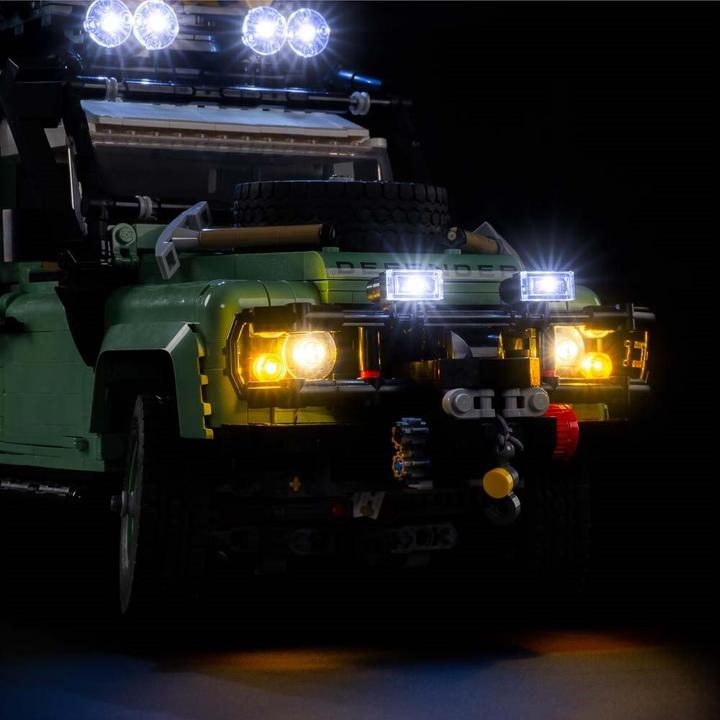 Actual product image Light my bricks LEGO Land Rover Classic Defender 90 # 10317 Light Kit