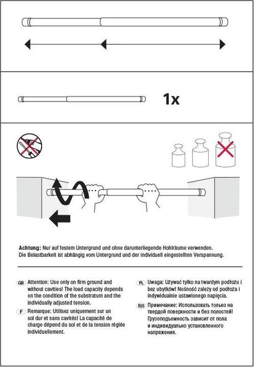 Image du produit Gardinia Barre de tension