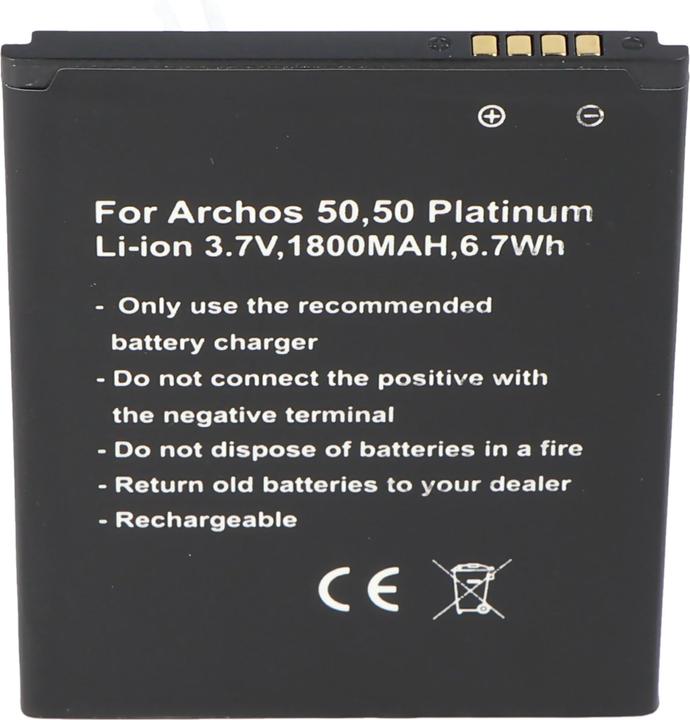 Actual product image AccuCell Battery for Archos 50, 50 Platinum Battery AC50PL