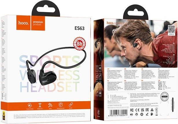 Immagine prodotto Hoco ES63 Graceful Headset Kabellose Luftleitung Konnektivität/Musik Bluetooth Schwarz (8 h, Senza fili)