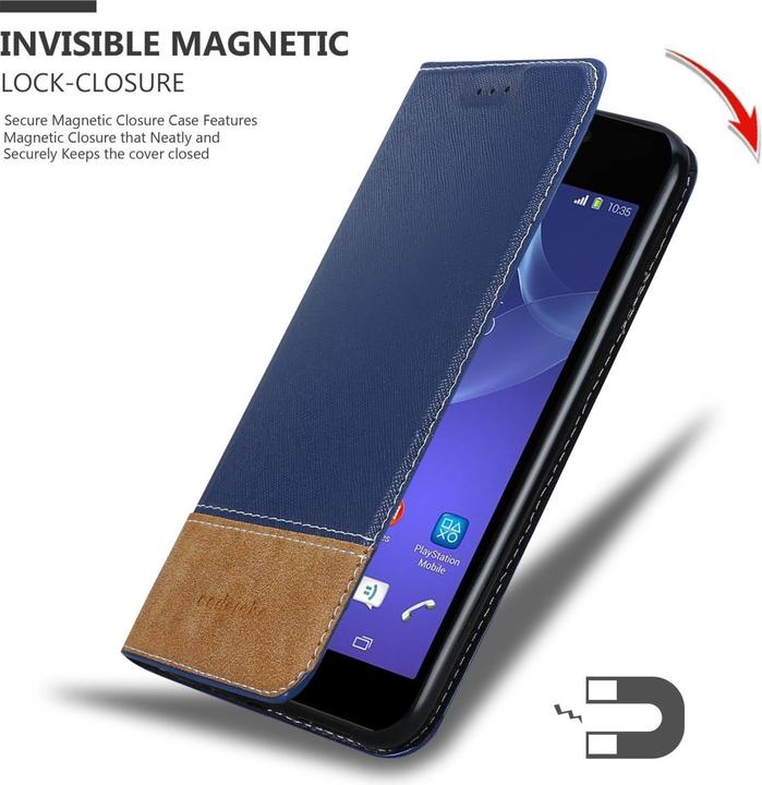 Actual product image Cadorabo Book X Wallet Cover (Sony Xperia M2 Aqua, Sony Xperia M2)