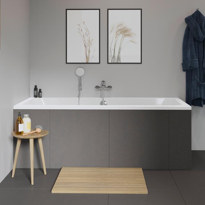 Image du produit Duravit Baignoire rectangulaire D-Code 80 x 180 cm blanc lisse 700101000000000 (150 l, 180 cm, 80 cm)