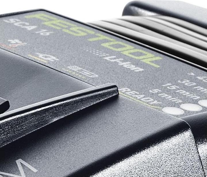 Actual product image Festool Energy Set: 4x Batteries BP 18 Li 5.0 ASI EU 5.0Ah 18V + Charger SCA 16 10.8V-18V (4x (18 V)