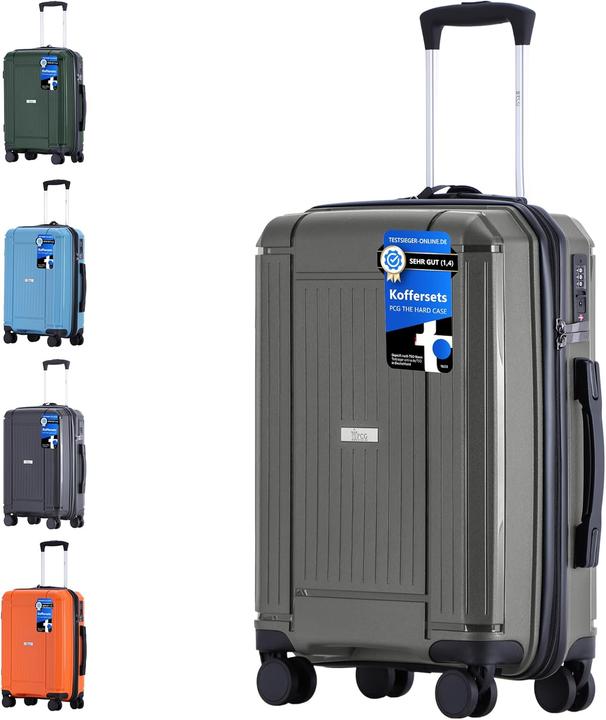 Immagine prodotto PCG The Hard Case Hartschalenkoffer mit TSA Schloss und 4 Rollen (88 l, M (50 - 90l))
