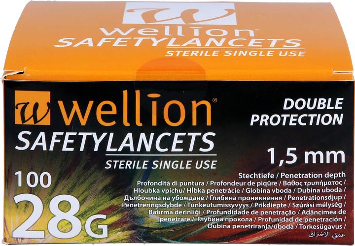 Actual product image Wellion Safetylancets 28G Safety Enema, 100 pcs LAN (Lancets)