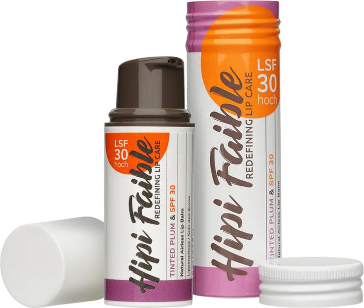 Image du produit Hipi Faible - Baume à lèvres teinté Plum & SPF 30 (soin teinté pour les lèvres)
