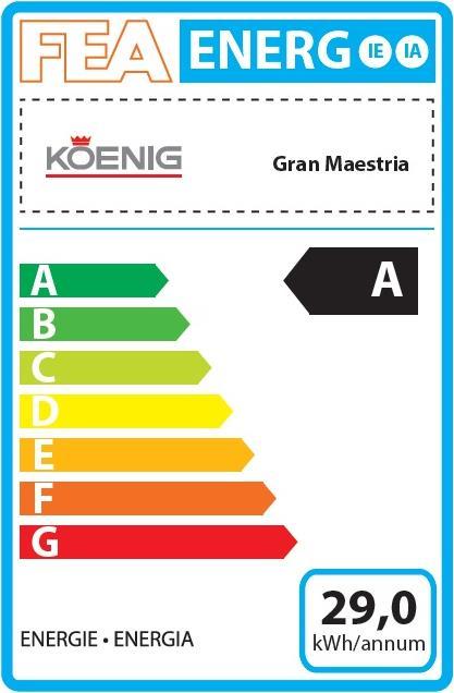 Energie-Label Koenig Gran Maestria Platin (NESPRESSO Original)