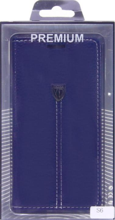 Actual product image NoName Book Case Fashion for Galaxy S6 - Blue 4250710563869 (Samsung Galaxy S6)