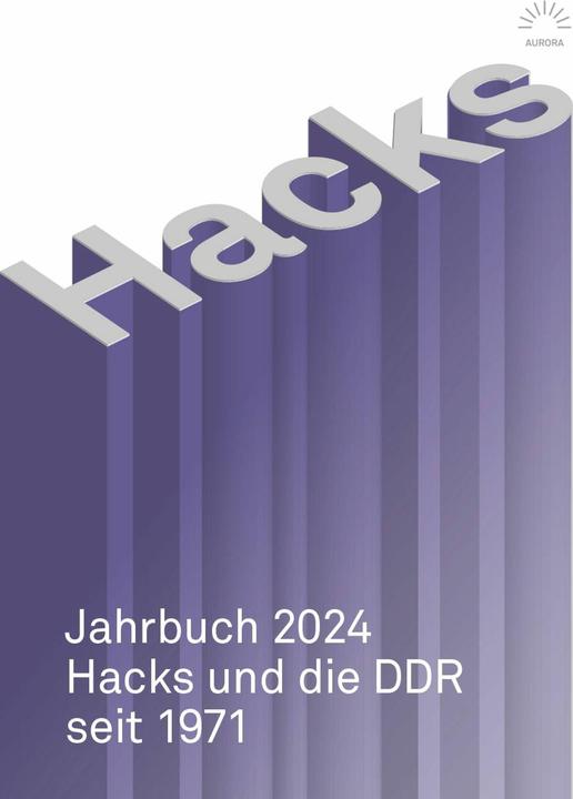 Produktbild Hacks Jahrbuch 2024 (Deutsch, Kai Köhler, 2024)